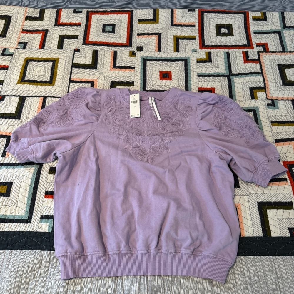 Purple Anthropologie Shirt
